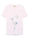 Stella Mccartney Floral-print T-shirt In Pink