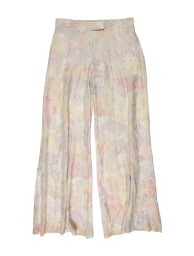 Pre-owned Stella Mccartney Floral Print Wide Leg Pants In Multi