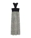 Stella Mccartney Floral Printed Dress In Gray
