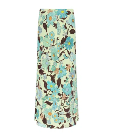 STELLA MCCARTNEY STELLA MCCARTNEY FLORAL PRINTED MIDI SKIRT