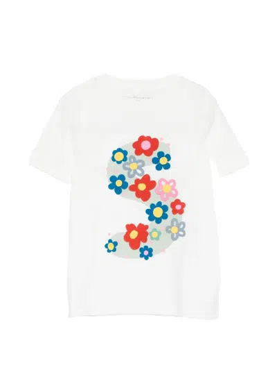Stella Mccartney Floral S-graphic T-shirt In White
