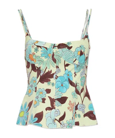 Stella Mccartney Floral Vest In Multicolor