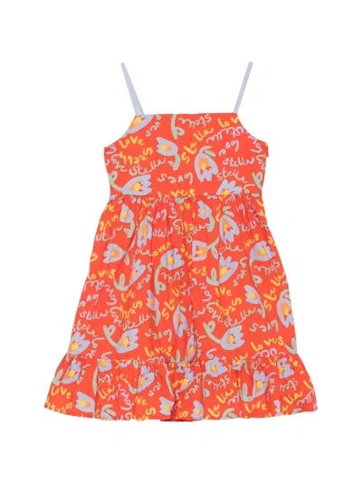 Stella Mccartney Floral-print Ruffled Dress In Red