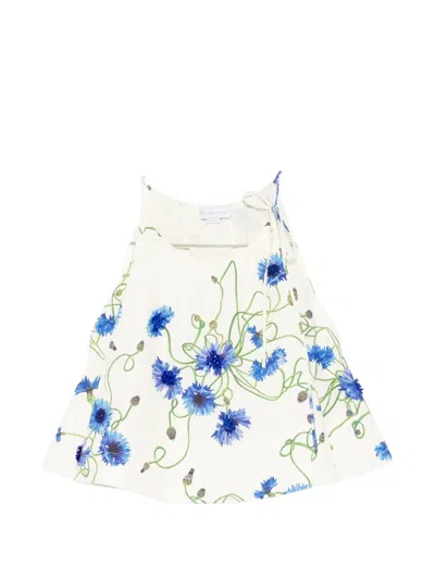Stella Mccartney Stella Mc Cartney Embroidered Cotton Top In Multi