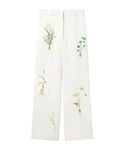 Stella Mccartney Flower Casual Pants In Nude