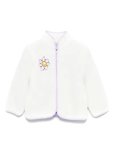 Stella Mccartney Flower-embroidered Fleece Jacket