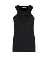 Stella Mccartney Flower Embroidered Vest In Black