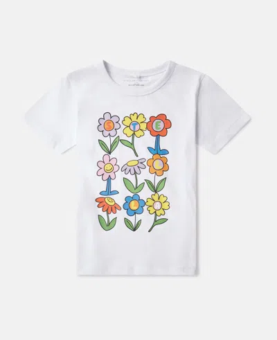 Stella Mccartney Flower Graphic T-shirt In White