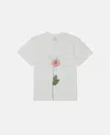 Stella Mccartney Flower Graphic T-shirt In Cream