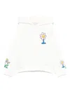 Stella Mccartney Flower-print Hoodie In White