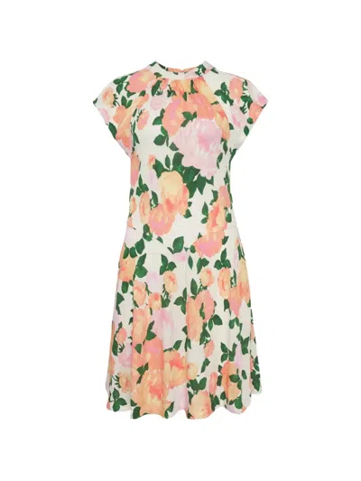 Stella Mccartney Flower-print Mini Dress In Multi