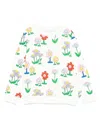 Stella Mccartney Flower Print Crewneck Sweatshirt In White