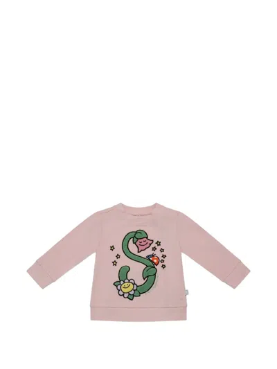 Stella Mccartney Flower Print Sweatshirt In Pink