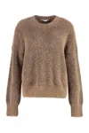Stella Mccartney Fluffy Long Sleeve Crew-neck Sweater