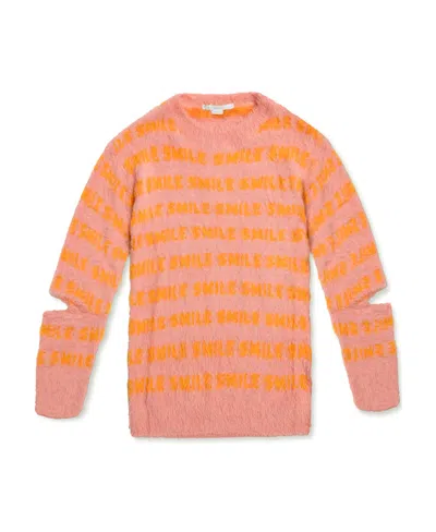 STELLA MCCARTNEY FLUFFY WORDS LONG-SLEEVED JUMPER
