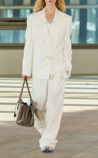 Stella Mccartney Fluid Jacquard Shirt In White