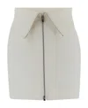 Stella Mccartney Fold-over Miniskirt In Gray
