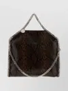 Stella Mccartney Falabella Fold-over Snakeskin-effect Tote Bag