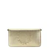 Stella Mccartney Fold-over Top Shoulder Bag In Gold Tone