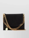 STELLA MCCARTNEY FOLD-OVER TOP WALLET WITH SHAGGY DEER MATERIAL