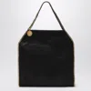 Stella Mccartney Foldable Falabella Black Bag In Black