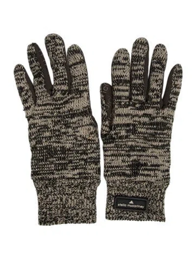 Pre-owned Stella Mccartney For Adidas Acrylic Pattern Print Gloves In Neutral