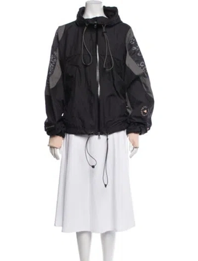Pre-owned Stella Mccartney For Adidas Animal Print Performance Jacket In Black