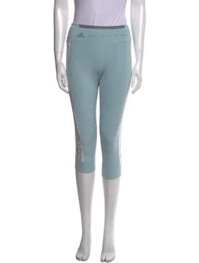 Pre-owned Stella Mccartney For Adidas Animal Print Skinny Leg Pants In Blue