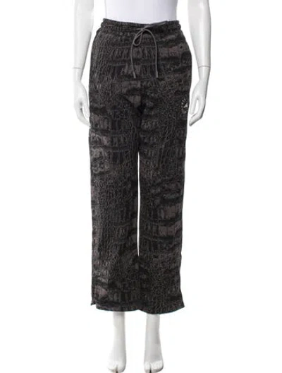 Pre-owned Stella Mccartney For Adidas Animal Print Sweatpants In Gray