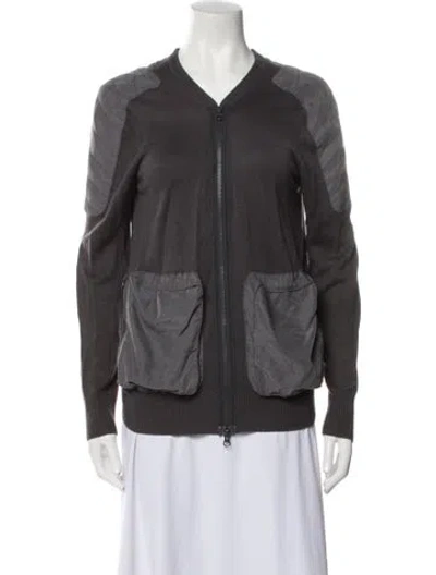 Pre-owned Stella Mccartney For Adidas Bomber Jacket In Gray