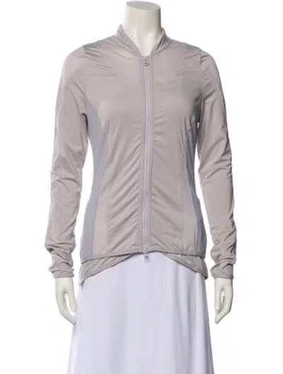 Pre-owned Stella Mccartney For Adidas Bomber Jacket In Gray