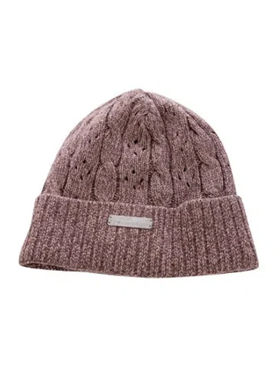 Pre-owned Stella Mccartney For Adidas Branded Knit Patterned Beanie In Pink