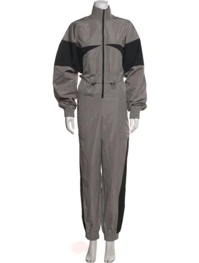 Pre-owned Stella Mccartney For Adidas Colorblock Pattern Jumpsuit W/ Tags In Gray