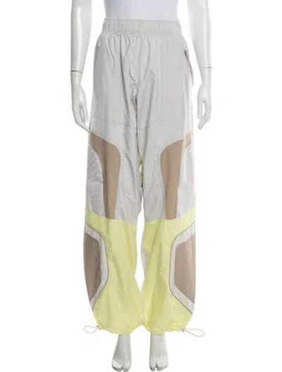 Pre-owned Stella Mccartney For Adidas Colorblock Pattern Wide Leg Pants W/ Tags In Green