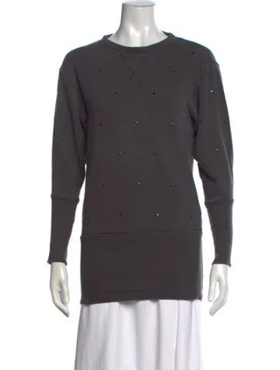 Pre-owned Stella Mccartney For Adidas Crew Neck Long Sleeve Sweatshirt In Gray