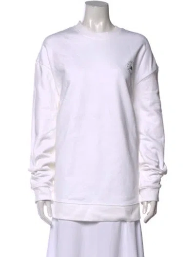 Pre-owned Stella Mccartney For Adidas Crew Neck Long Sleeve Sweatshirt In White