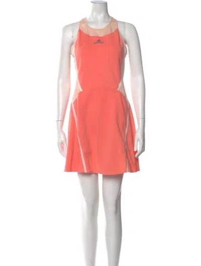 Pre-owned Stella Mccartney For Adidas Crew Neck Mini Dress In Pink