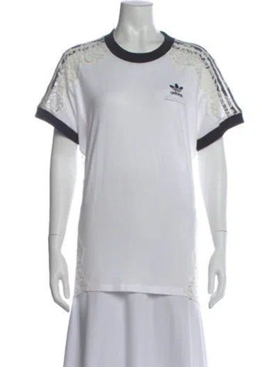 Pre-owned Stella Mccartney For Adidas Crew Neck Short Sleeve T-shirt In White