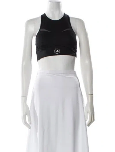 Pre-owned Stella Mccartney For Adidas Crew Neck Sleeveless Sports Bra W/ Tags In Black