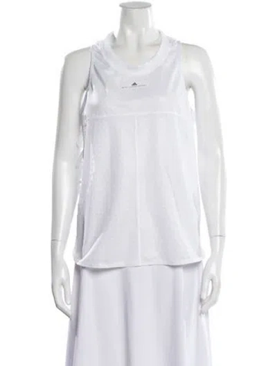 Pre-owned Stella Mccartney For Adidas Crew Neck Sleeveless Top In White