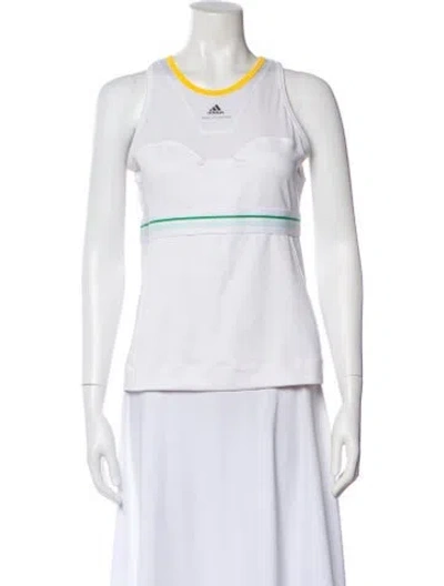 Pre-owned Stella Mccartney For Adidas Crew Neck Sleeveless Top In White