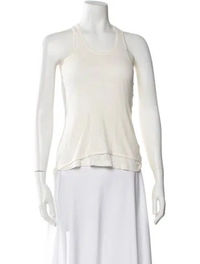 Pre-owned Stella Mccartney For Adidas Crew Neck Sleeveless Top In White