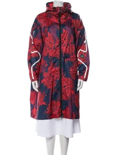 Pre-owned Stella Mccartney For Adidas Floral Print Coat In Blue