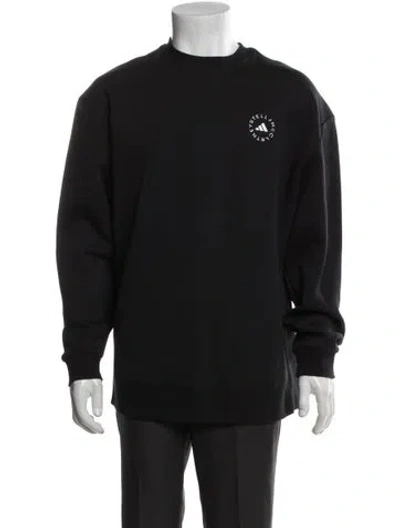 Pre-owned Stella Mccartney For Adidas Graphic Print Crew Neck Sweatshirt In Black