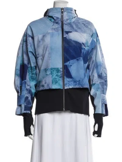 Pre-owned Stella Mccartney For Adidas Graphic Print Performance Jacket In Blue