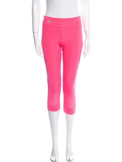 Pre-owned Stella Mccartney For Adidas Graphic Print Skinny Leg Pants In Pink