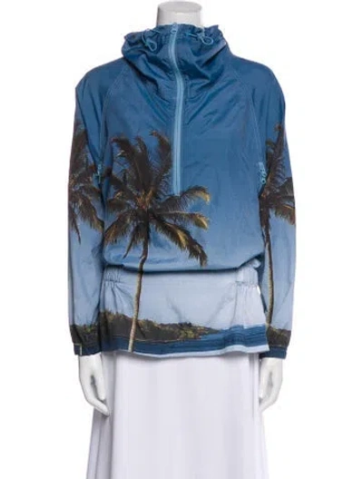 Pre-owned Stella Mccartney For Adidas Graphic Print Vest In Blue