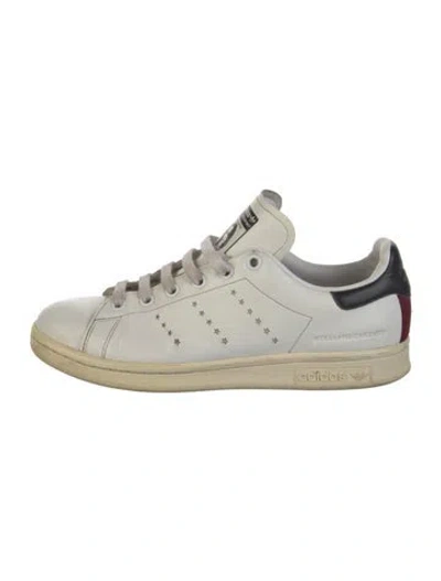 Pre-owned Stella Mccartney For Adidas Leather Printed Sneakers In Neutral