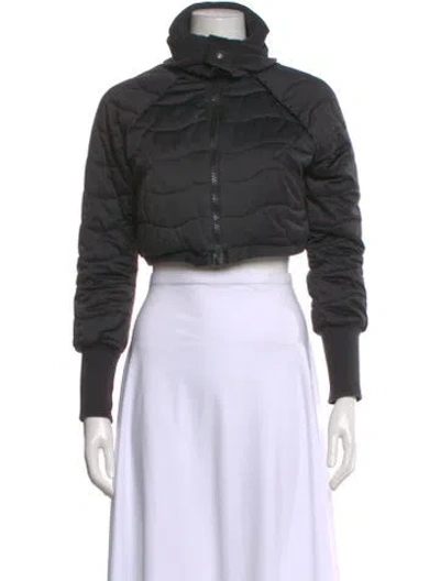 Pre-owned Stella Mccartney For Adidas Long Sleeve Crop Top In Black