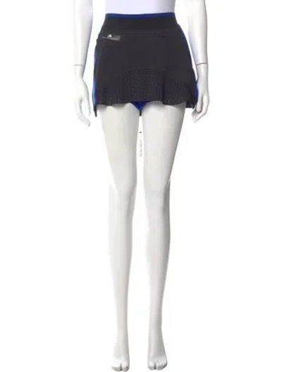 Pre-owned Stella Mccartney For Adidas Mesh Accents Mini Skirt In Black